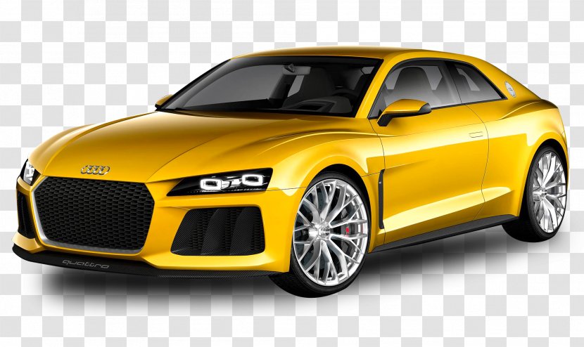 Audi Quattro Concept Sport Car International Motor Show Germany - Automotive Exterior - Yellow Transparent PNG