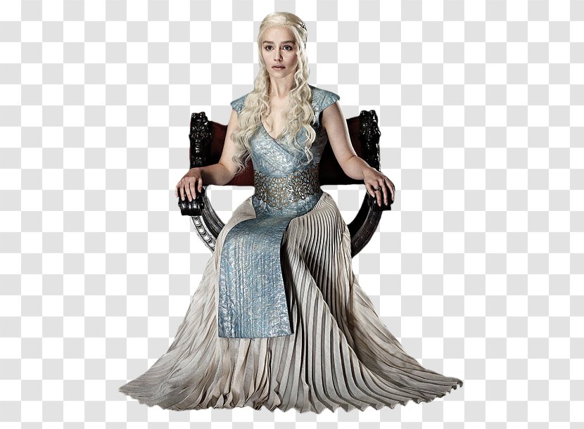 Daenerys Targaryen Cosplay Costume Cersei Lannister Dress - Silhouette - Game Of Thrones Image Transparent PNG