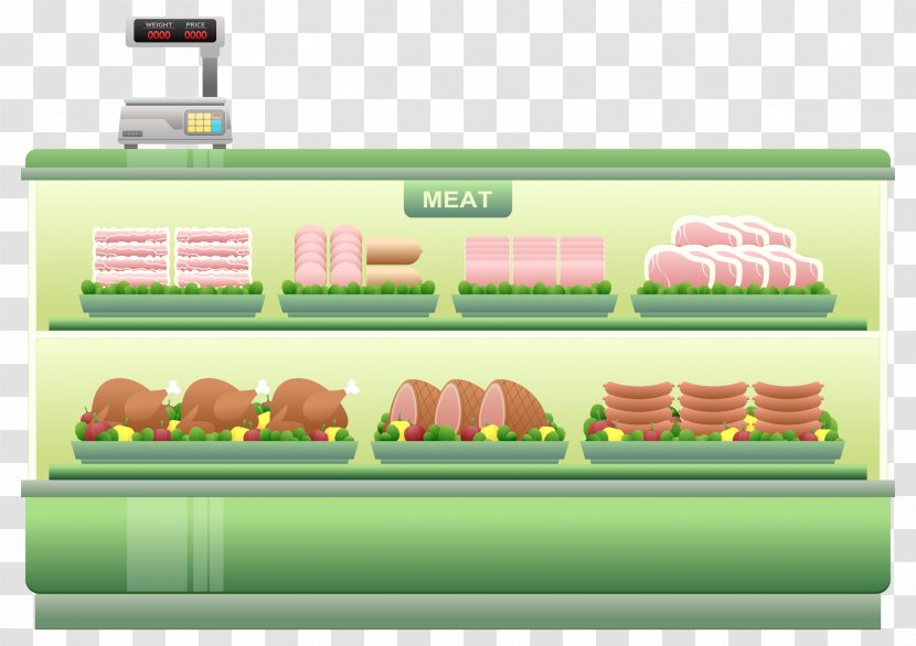 Meat Supermarket Food Clip Art - Grocery Store - Cliparts Transparent PNG