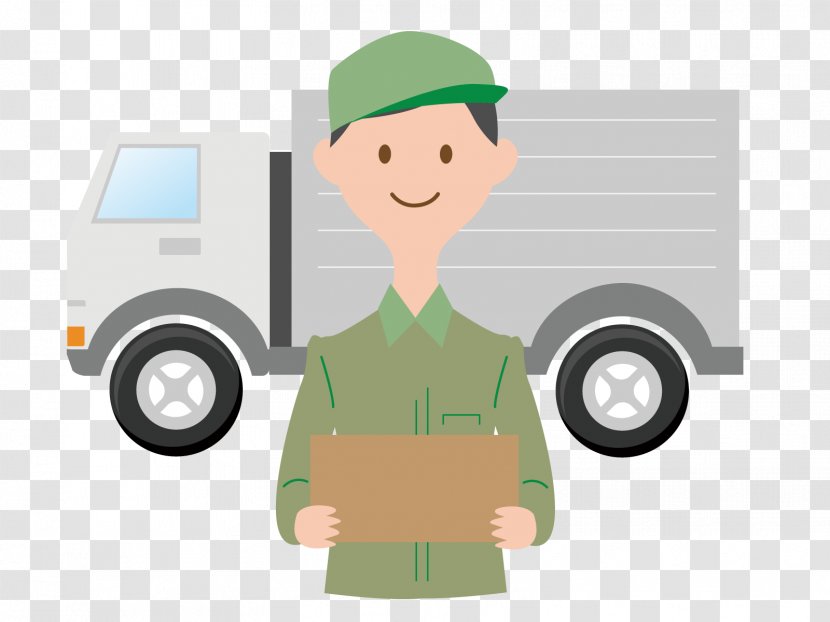 Cargo Truck Courier Delivery - Car Transparent PNG