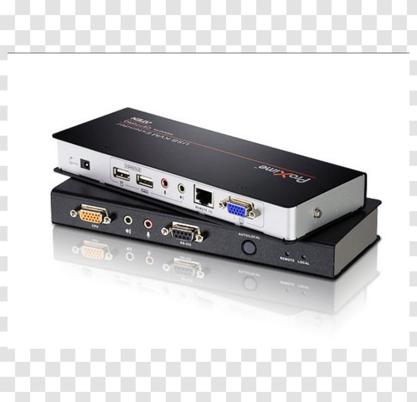 KVM Switches Digital Visual Interface USB Network Switch RS-232 - Electronic Device Transparent PNG