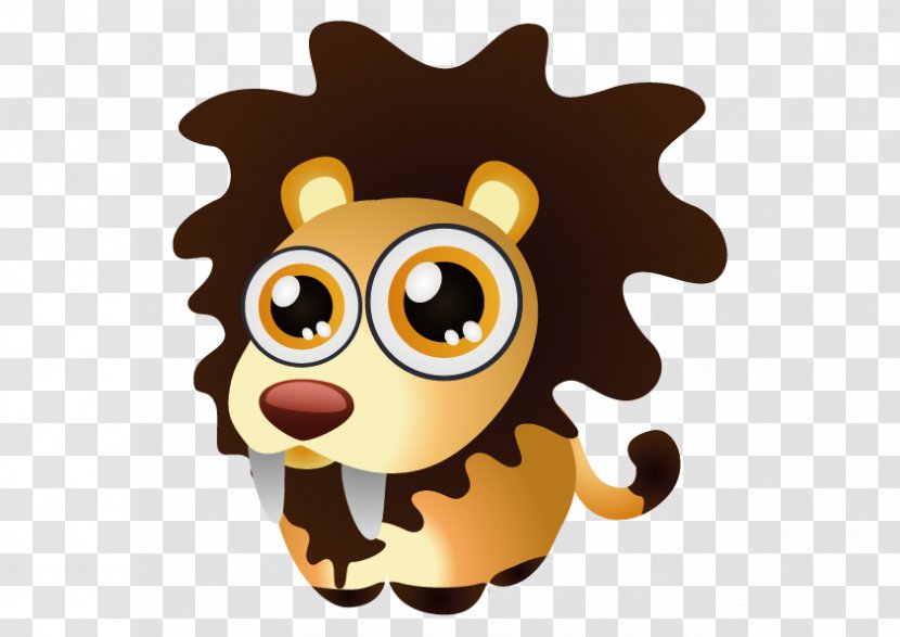 Cartoon Wildlife Clip Art - Illustrator - Vector Lion Transparent PNG