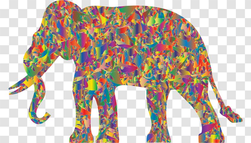 Indian Elephant African Bush Elephantidae Sri Lankan Clip Art - Abstract Modern Transparent PNG