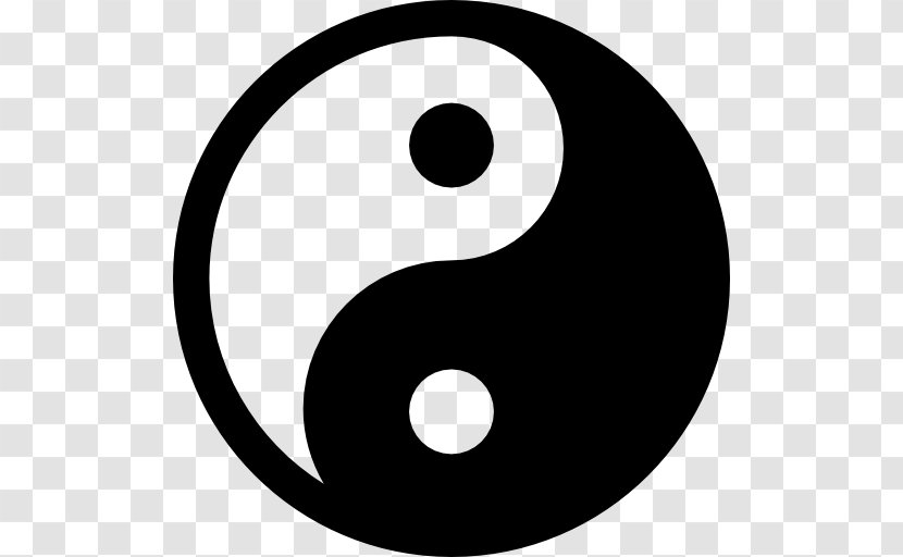 Yin And Yang - Monochrome Transparent PNG