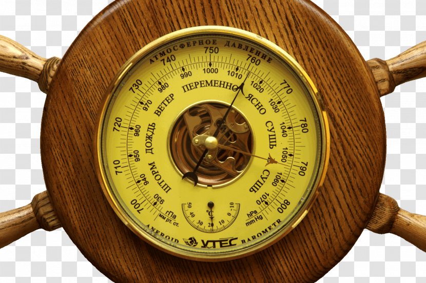 Measuring Instrument 01504 Barometer - Steering Wheel Transparent PNG