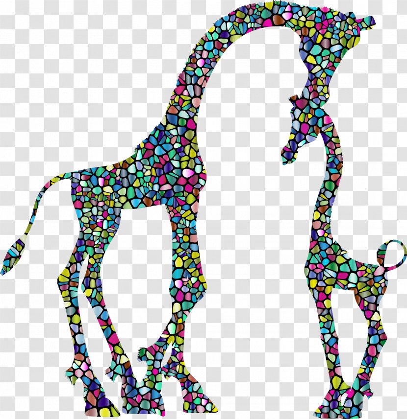 Giraffe Child Mother Clip Art - Variation Transparent PNG
