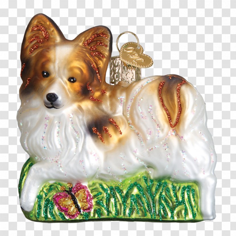 Christmas Ornament Papillon Dog Tree Pet - Hand-painted Birds Transparent PNG