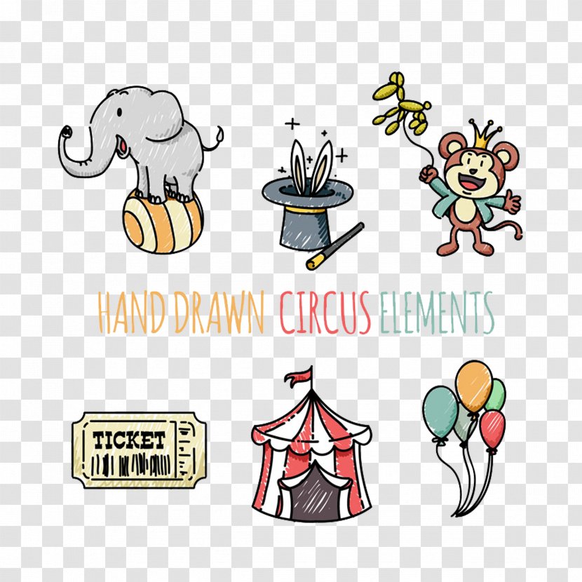 Circus - Photography - Hand-painted Elements. Transparent PNG