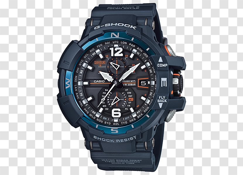 Master Of G Casio G-Shock Watch Tough Solar - Navy Blue Transparent PNG