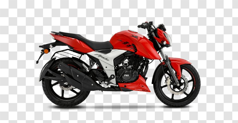 TVS Apache Fuel Injection Motorcycle Motor Company Honda - Tvs Jupiter Kye Transparent PNG