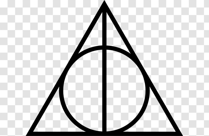 Harry Potter And The Deathly Hallows Goblet Of Fire Symbol Muggle - Monochrome Transparent PNG