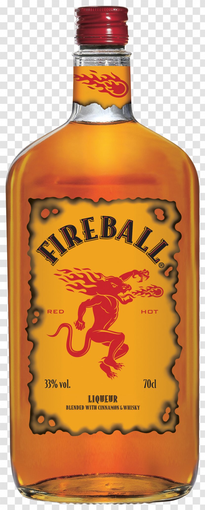 Fireball Cinnamon Whisky Distilled Beverage Whiskey Liqueur Apple Cider - Shot Glasses - Frankfurter Wxfcrstchen Transparent PNG