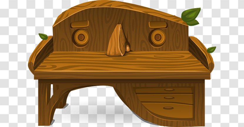 Table Furniture Drawer Clip Art Wood - Desk - Log Transparent PNG