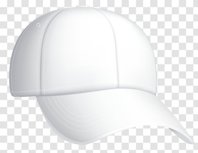 White Baseball Cap - Logo Transparent PNG