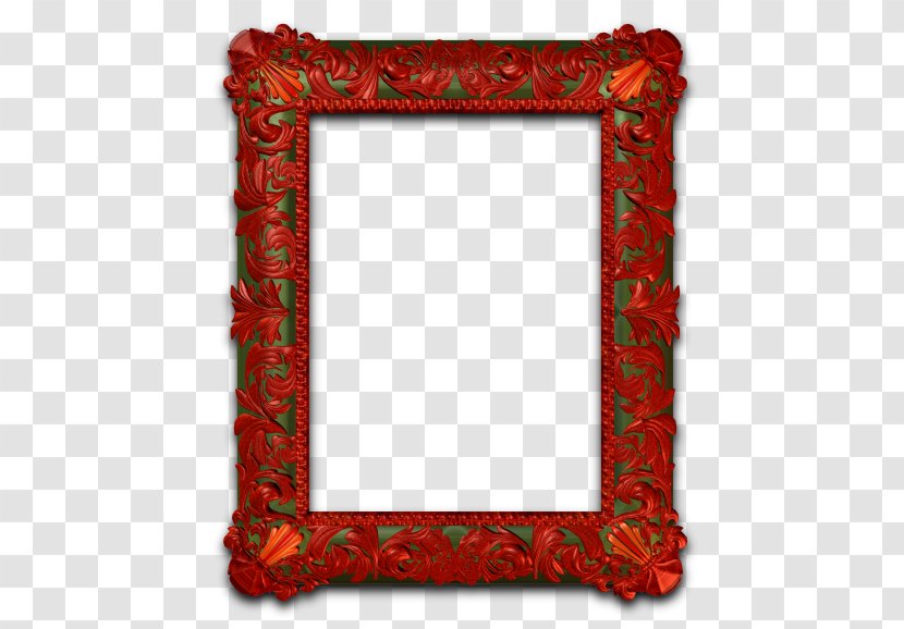 Picture Frames Rectangle Pattern - Red - Frame Transparent PNG