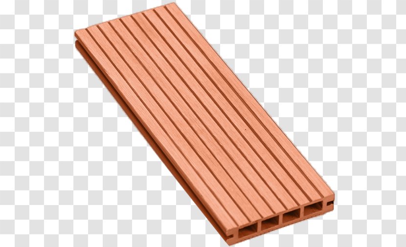 Wood-plastic Composite Deck Floor - Rectangle - Wooden Decking Transparent PNG