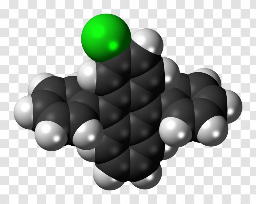 1-Chloro-9,10-diphenylanthracene Chemistry Polycyclic Aromatic Hydrocarbon ChemSpider - Chloride - Glow Transparent PNG