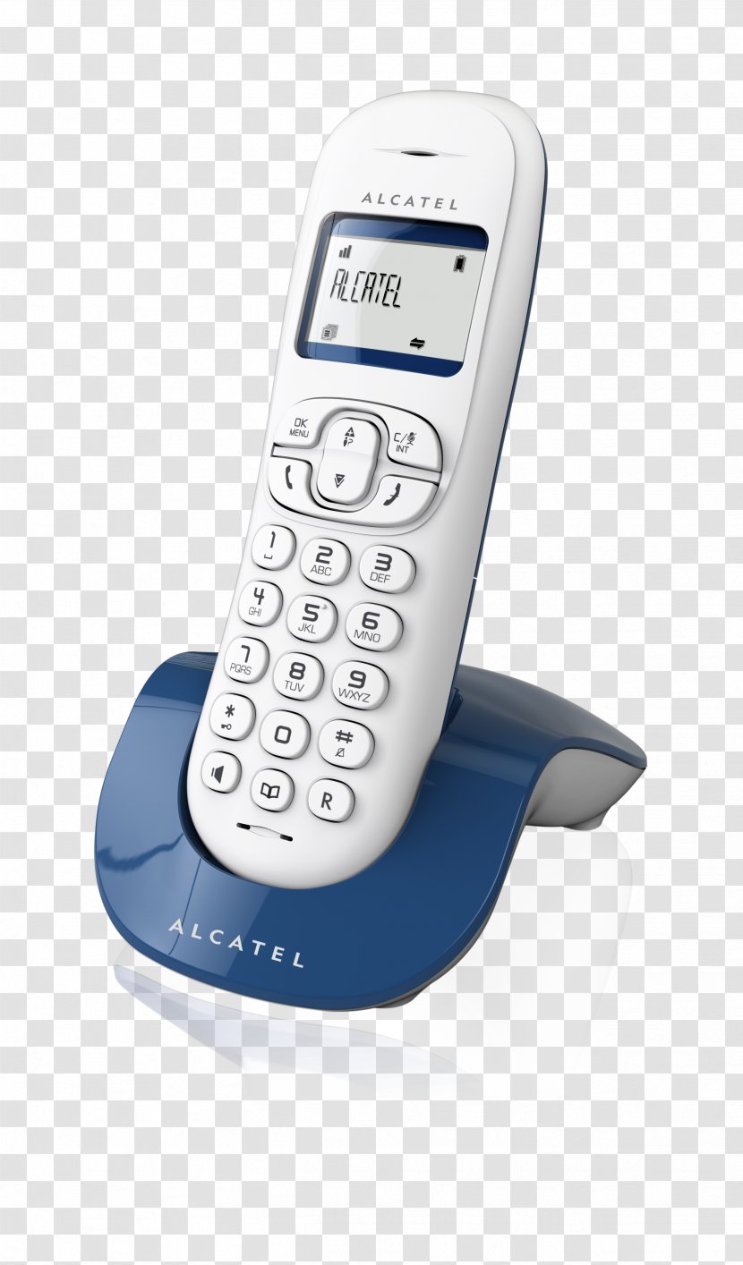 Alcatel Mobile Cordless Telephone Home & Business Phones C250 Téléphone Sans Fil - Telephony - Kabelloses Telefon Duo Schwarz Transparent PNG