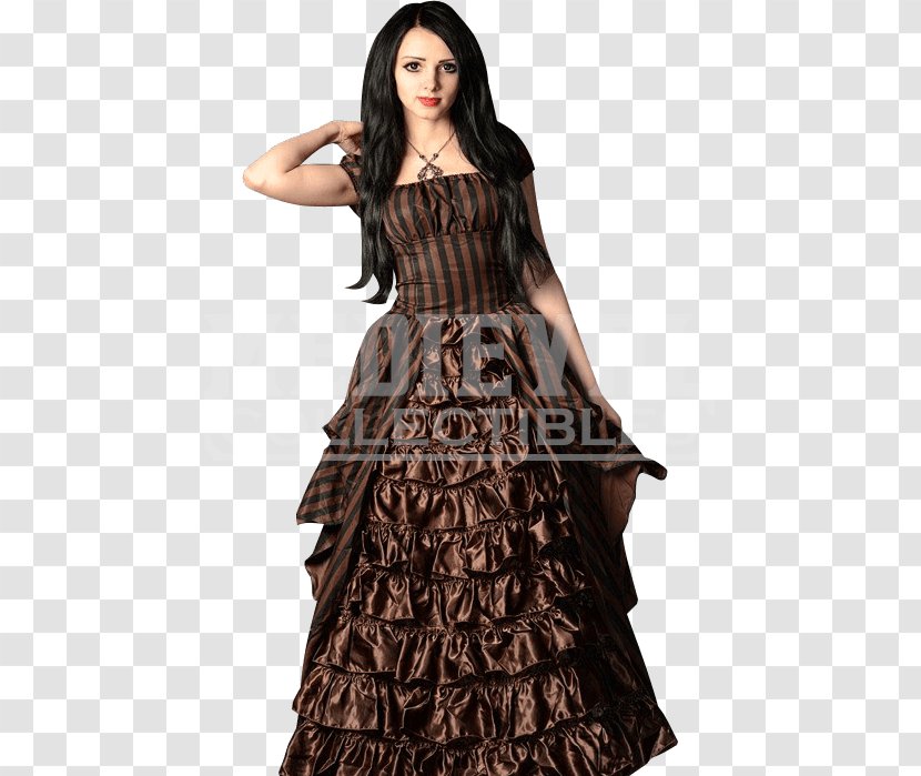 Ruffle Dress Steampunk Fashion Clothing Gown - Shoulder - Doctor Who Transparent PNG