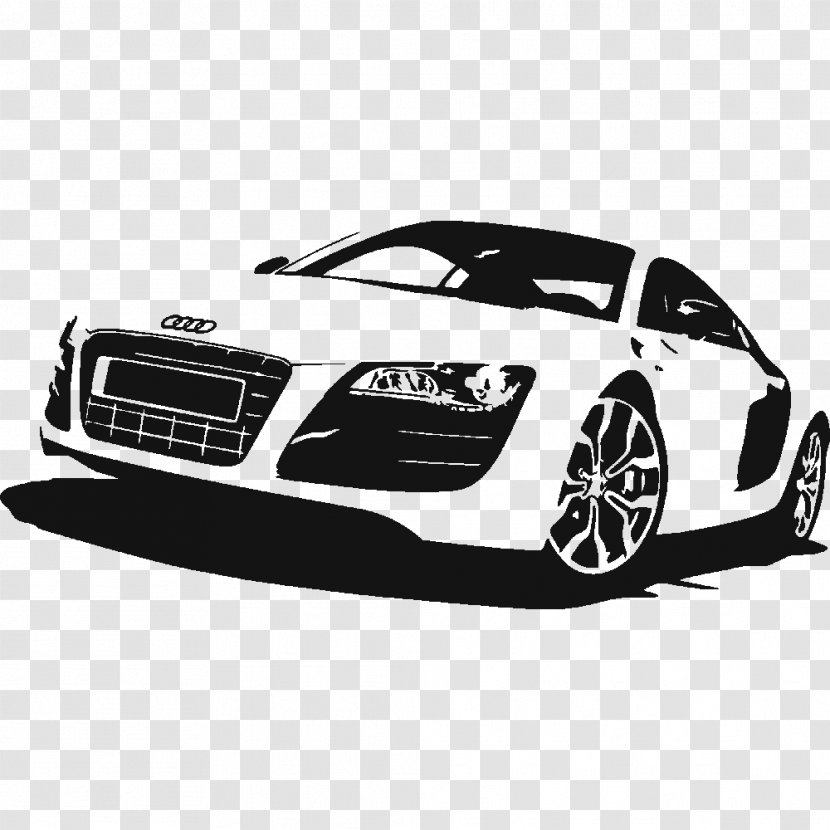 2018 Audi R8 Car 2017 2012 - Personalized Stickers Transparent PNG