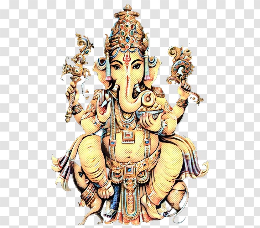 Ganesh Chaturthi Statue - Mythology - Fictional Character Transparent PNG