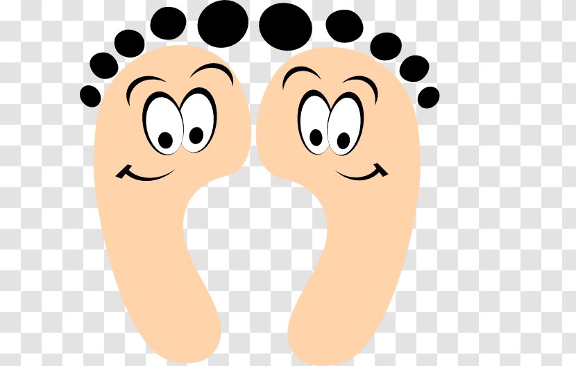 Toe Foot Finger Clip Art - Silhouette - Cartoon Feet Transparent PNG
