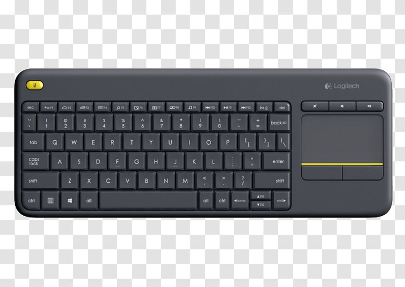 Computer Keyboard Logitech K400 Plus Wireless Touchpad - Component Transparent PNG