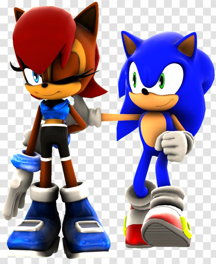 Sonic The Hedgehog Princess Sally Acorn & Unleashed Archie Comics - Rendering Transparent PNG