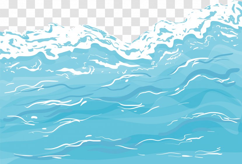 Cartoon Lake Water Spray - Marine Mammal - Calm Transparent PNG