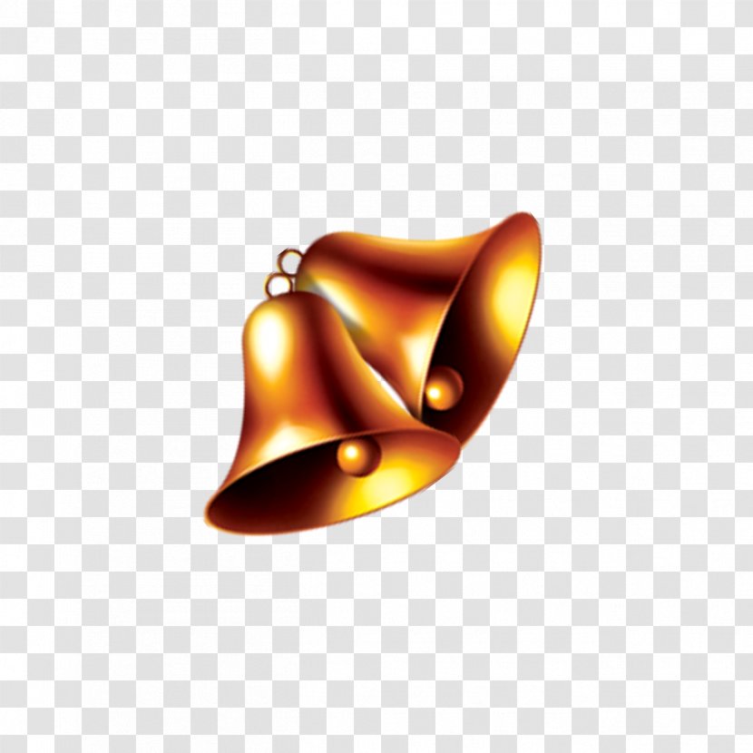 Christmas Bell - Golden Transparent PNG