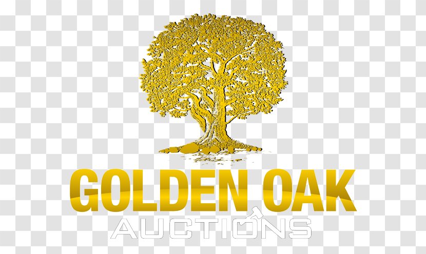 Golden Oak Auctions Tree House Logo Transparent PNG