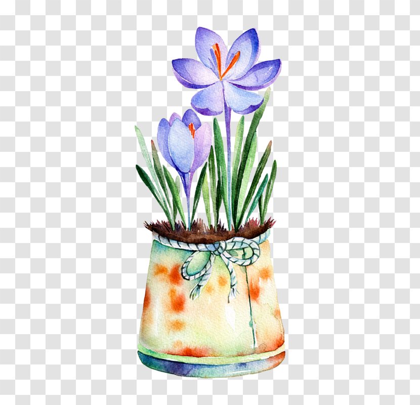 Drawing Watercolor Painting Flower - Royaltyfree Transparent PNG