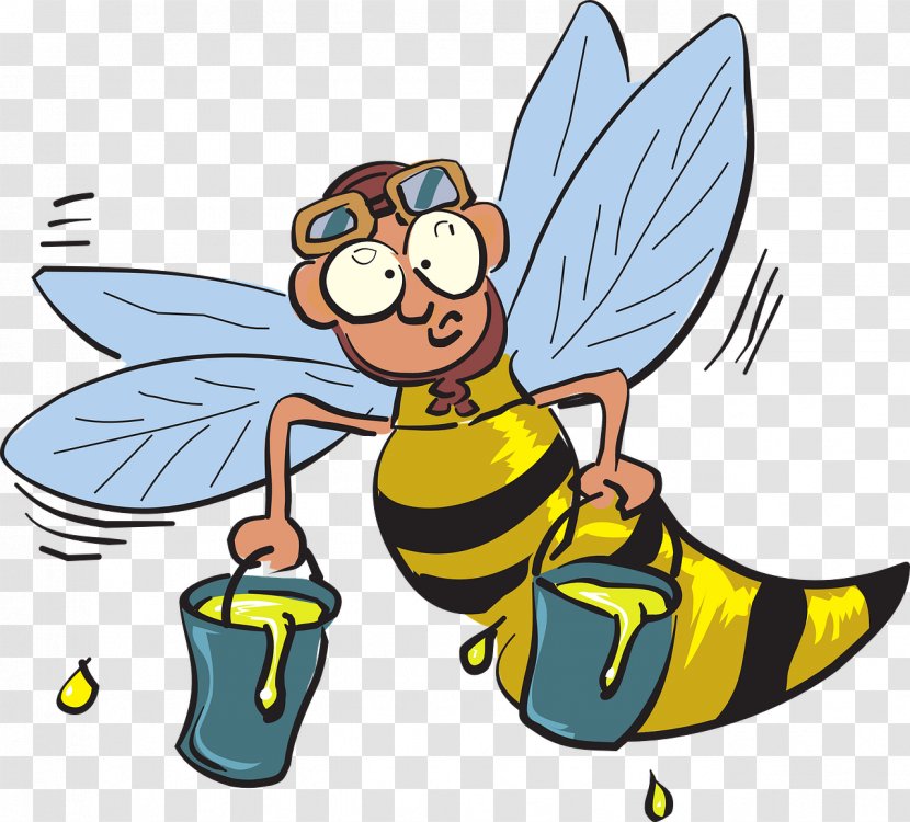 Western Honey Bee Insect Worker Clip Art Transparent PNG