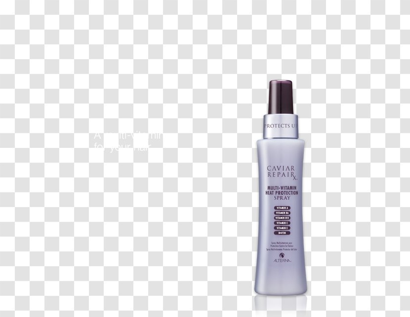 Alterna Caviar Repair Multi-Vitamin Heat Protection Spray Instant Recovery Shampoo Hair Transparent PNG