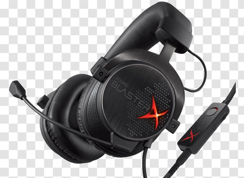 Creative Technology Sound BlasterX H7 Gaming 7.1 Headset Für PC, MAC, Android, IOS, PS4, XBOX ONE Headphones Blasterx H3 Labs Transparent PNG