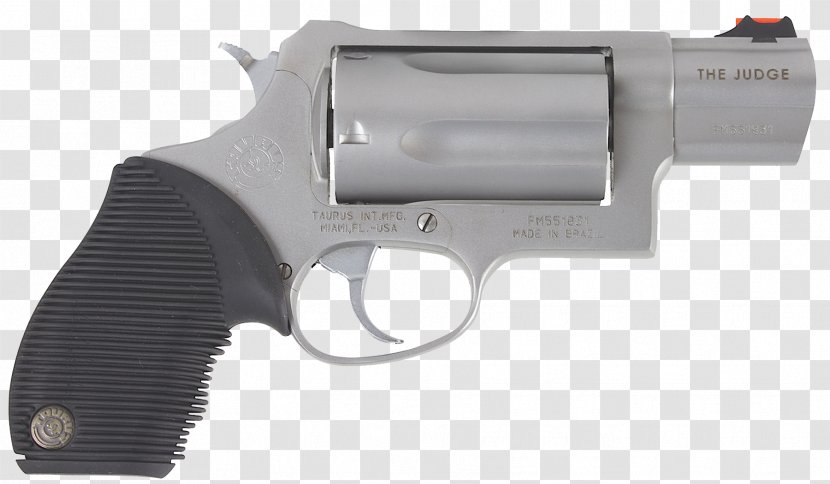 Taurus Judge Firearm .45 Colt Revolver - Handgun Transparent PNG