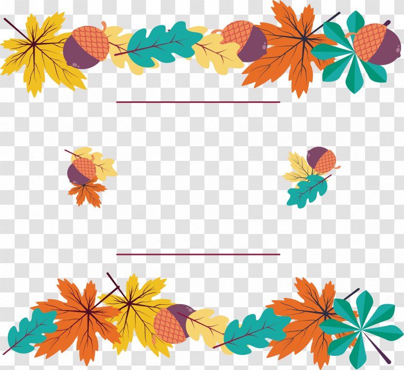 Deciduous Leaf Euclidean Vector - Petal - Colorful Autumn Leaves Transparent PNG