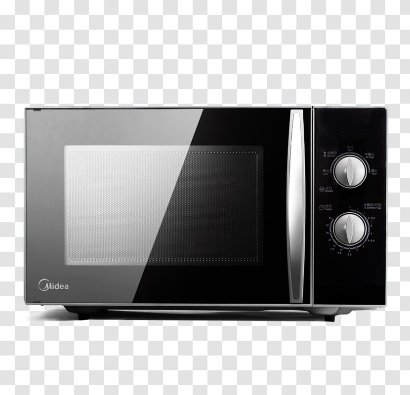 Home Appliance Midea Microwave Oven Kitchen - Black And White - Products In Kind Beauty Transparent PNG