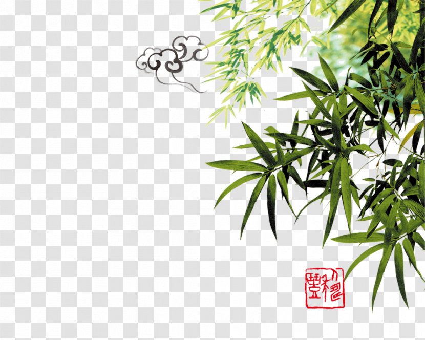 Bamboo Ink Document - Leaf Transparent PNG