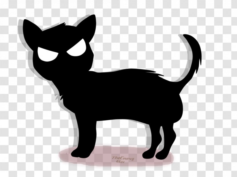 Black Cat Kitten DeviantArt - Whiskers Transparent PNG