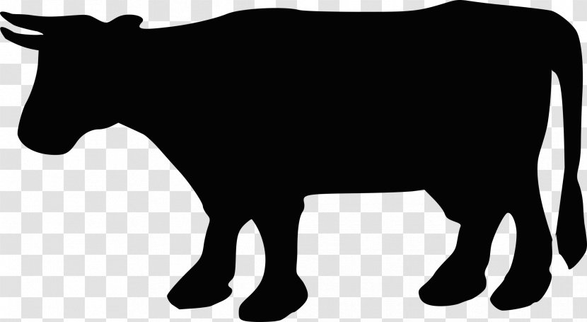 Angus Cattle Beef Silhouette Clip Art - Farm - Cow Transparent PNG