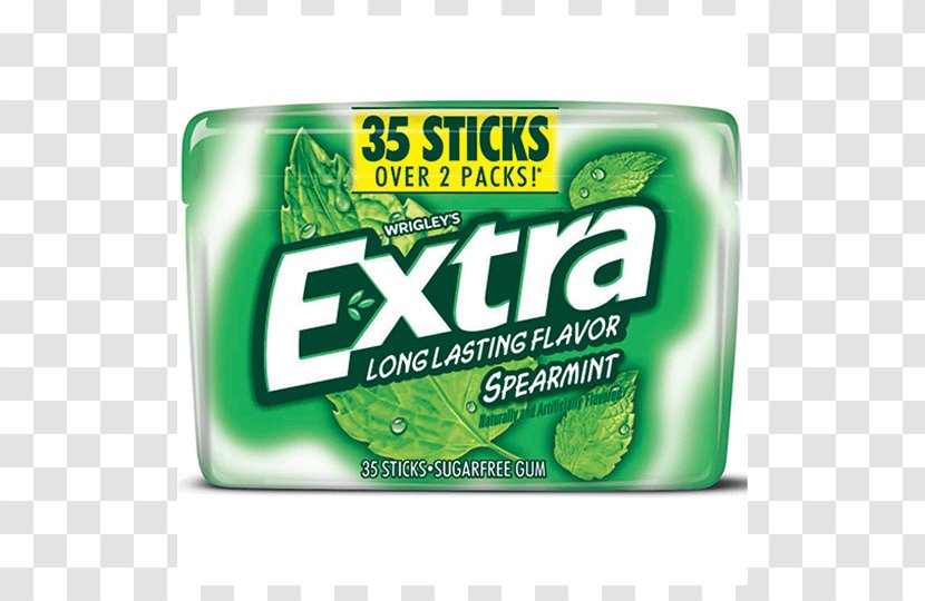 Chewing Gum Mentha Spicata Extra Wrigley Company Peppermint - Food - Wrigley's Spearmint Transparent PNG