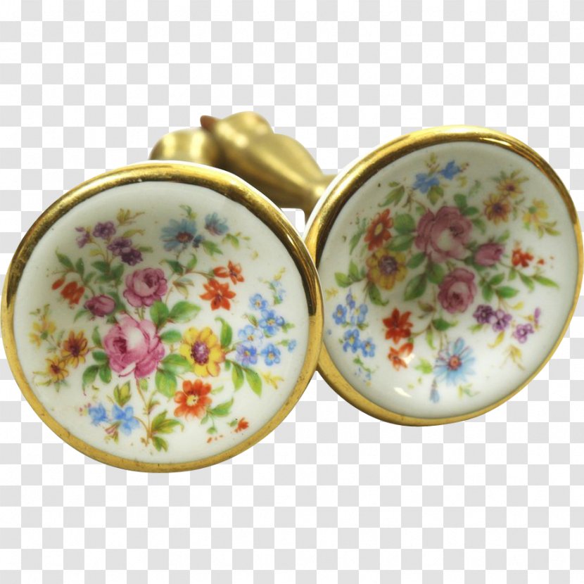 Earring Porcelain Body Jewellery Tableware - Fashion Accessory - Olde Good Things Transparent PNG