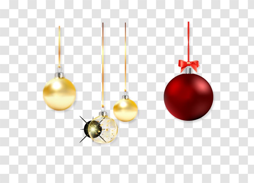 Christmas Ornament Ball Illustration - Yellow - Decoration Balls Transparent PNG