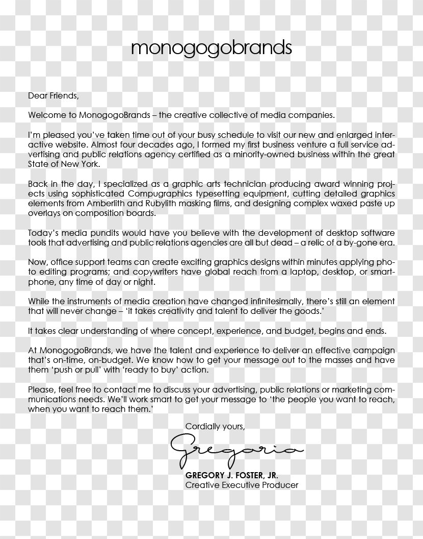 Document Line - Welcome Letter Transparent PNG