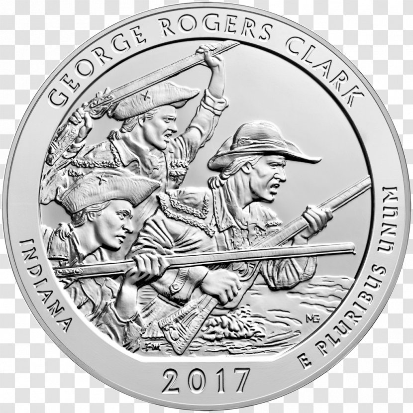 Pictured Rocks National Lakeshore Cumberland Island Seashore Philadelphia Mint Quarter United States - Coin Transparent PNG