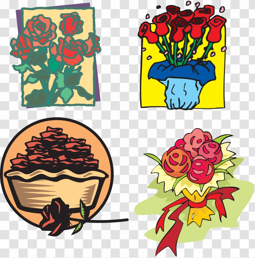 Graphic Design Visual Arts Flower Clip Art - Hand-paint Transparent PNG