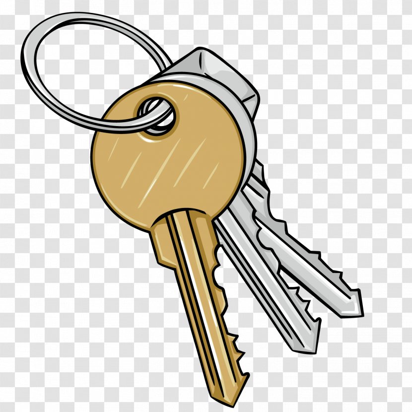 Cartoon Key Illustration - A Bunch Of Home Keys Transparent PNG