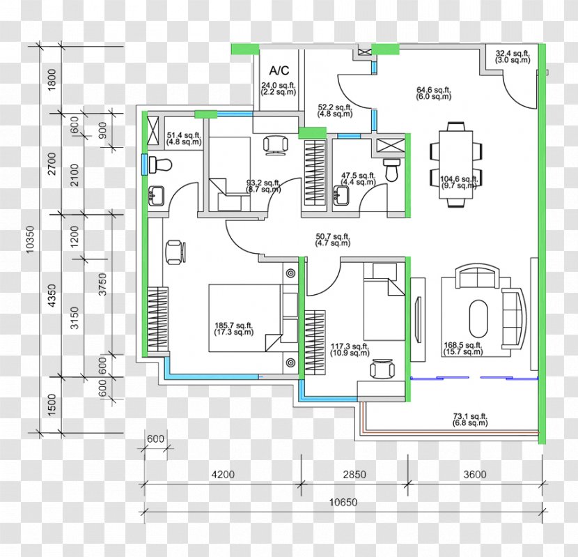 Floor Plan Engineering - Design Transparent PNG