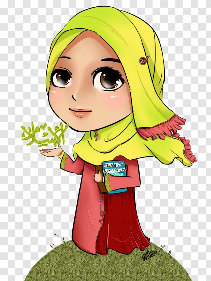 Islam Muslim Hijab Cartoon Allah - Flower Transparent PNG